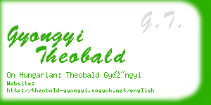 gyongyi theobald business card